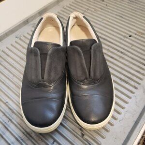 Ecco Soft 7 leather slip-on shoes black size 9/40